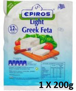 Epiros Greek Cheese - Light 12% Feta 180g