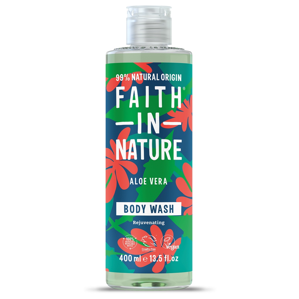 [20% OFF] Faith In Nature Body Wash - Aloe Vera X 6 X 400ml