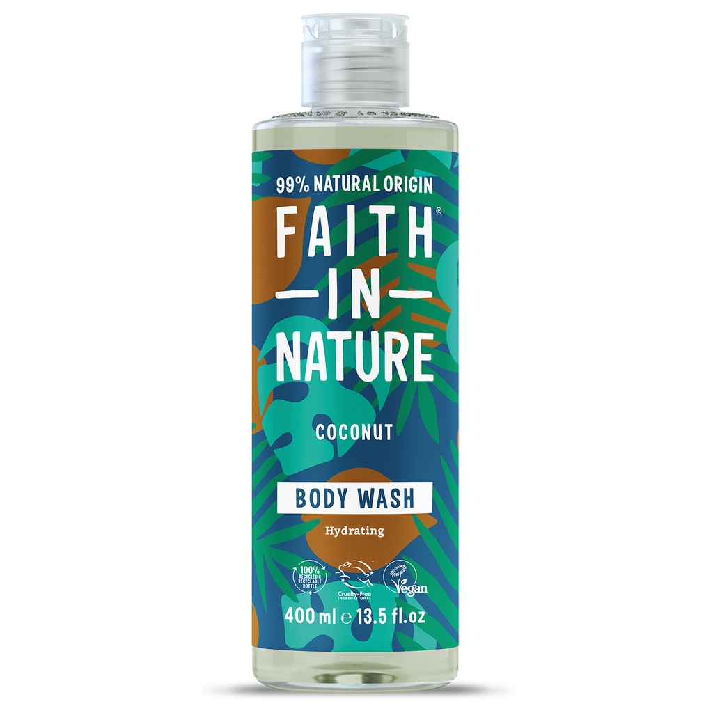 Faith In Nature Body Wash - Coconut X 6 X 400ml