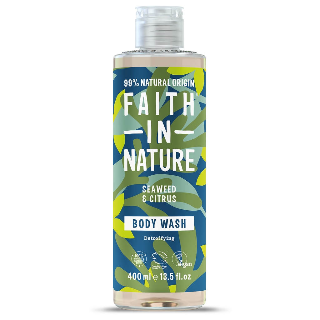 Faith In Nature Body Wash - Seaweed and Citrus X 6 X 400ml