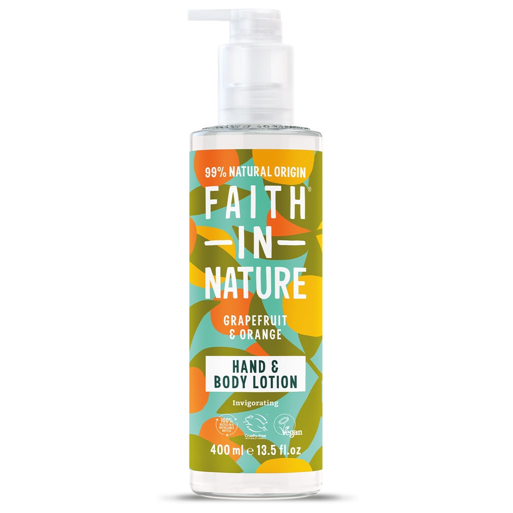 Faith In Nature Hand n Body Lotion - Grapefruit and Orange X 6 X 400ml