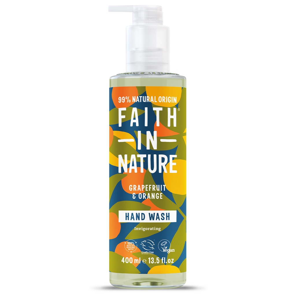 Faith In Nature Hand Wash - Grapefruit and Orange X 6 X 400ml