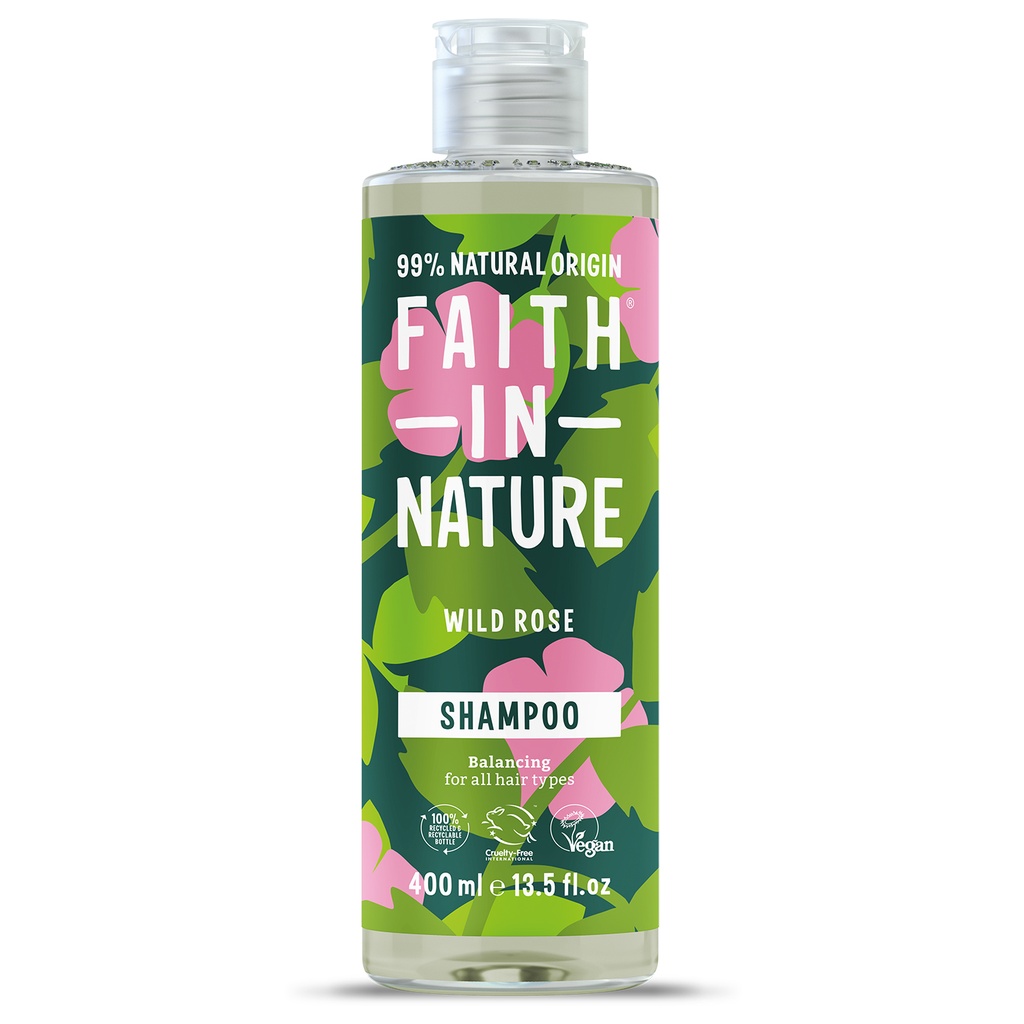 Faith In Nature Shampoo - Wild Rose X 6 X 400ml