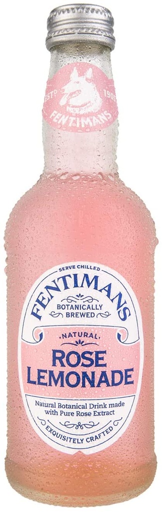 Fentimans Botanically Brewed Drinks - Rose Lemonade X 12 X 275ml