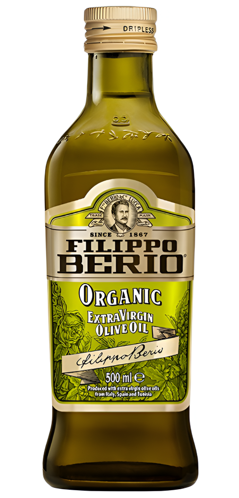 Filippo Berio Organic Olive Oil - MEDIUM Extra Virgin X 6 X 500ml