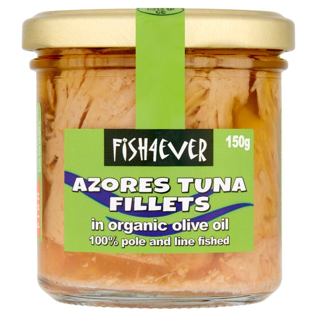 Fish 4 Ever Organic Tuna - Azores Fillets in Olive Oil X 6 X 150g