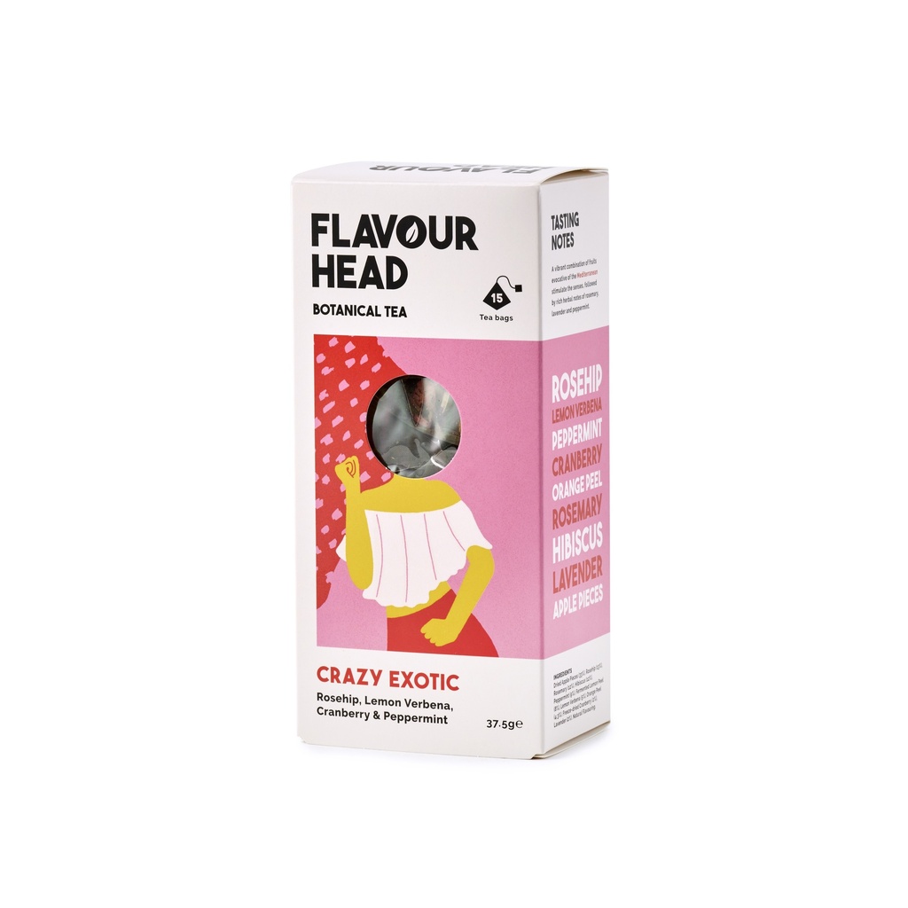 [15% OFF] Flavour Head Botanical Infusions - Crazy Exotic 15 bags X 6 X 37.5g