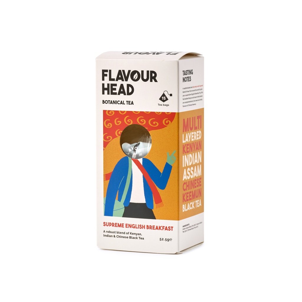 [15% OFF] Flavour Head Botanical Tea - Supreme English Breakfast 15 bags X 6 X 52.5g