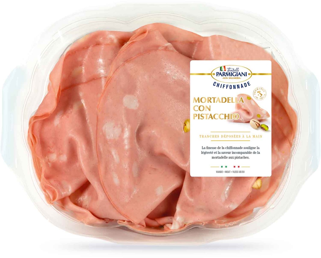 Fratelli Parmigiani Italian Charcuterie - Mortadella Al Pistacchio 100g