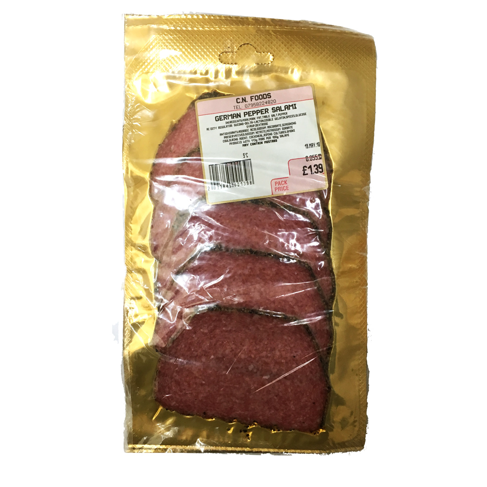 Fulwell Sliced Meats - Salami German Pepper £2.29 X 6 X 70g