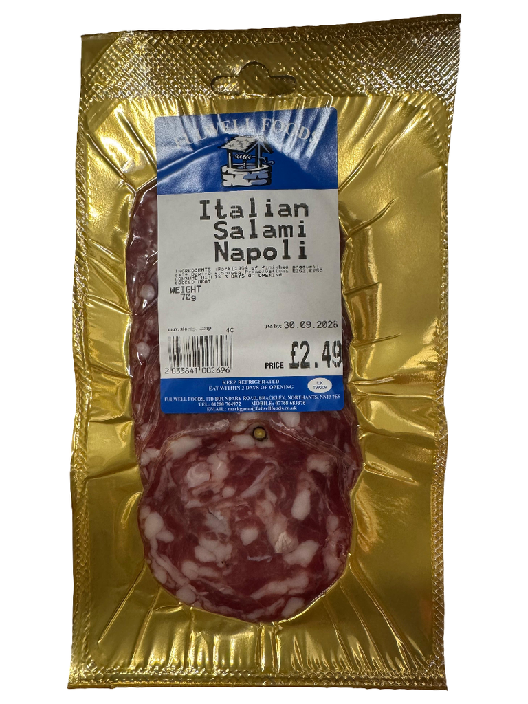 Fulwell Sliced Meats - Salami Italian Milano £2.49 X 6 X 70g