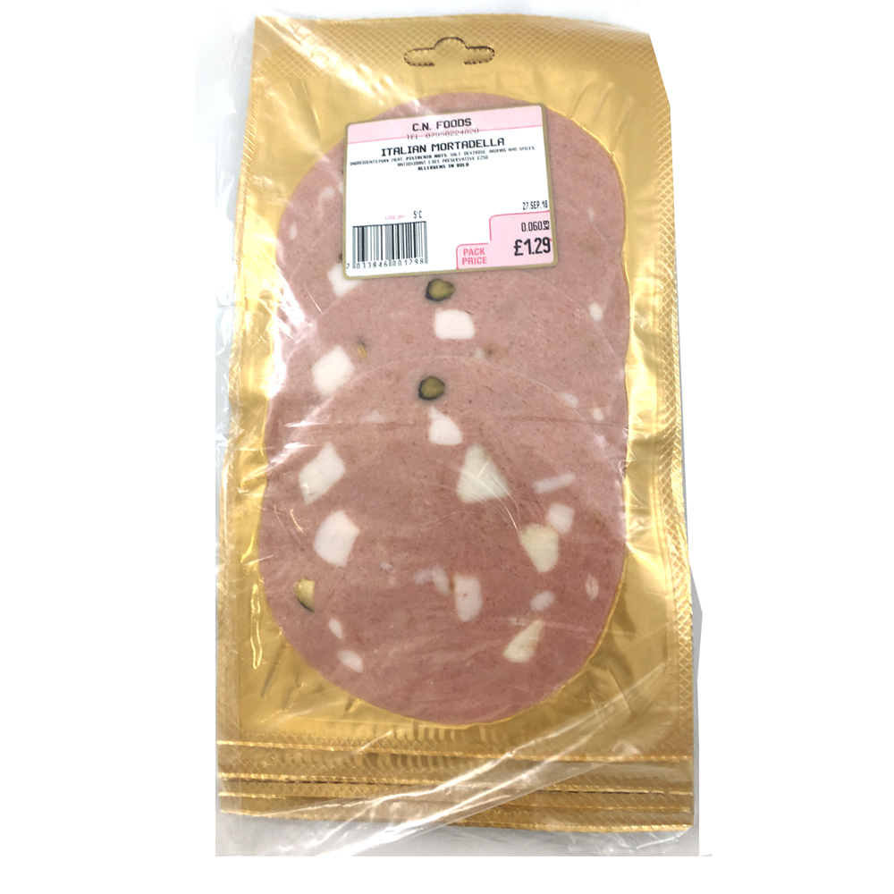 [PRODUCTION ISSUE] Fulwell Sliced Meats - Italian Mortadella £1.89 X 6 X 70g