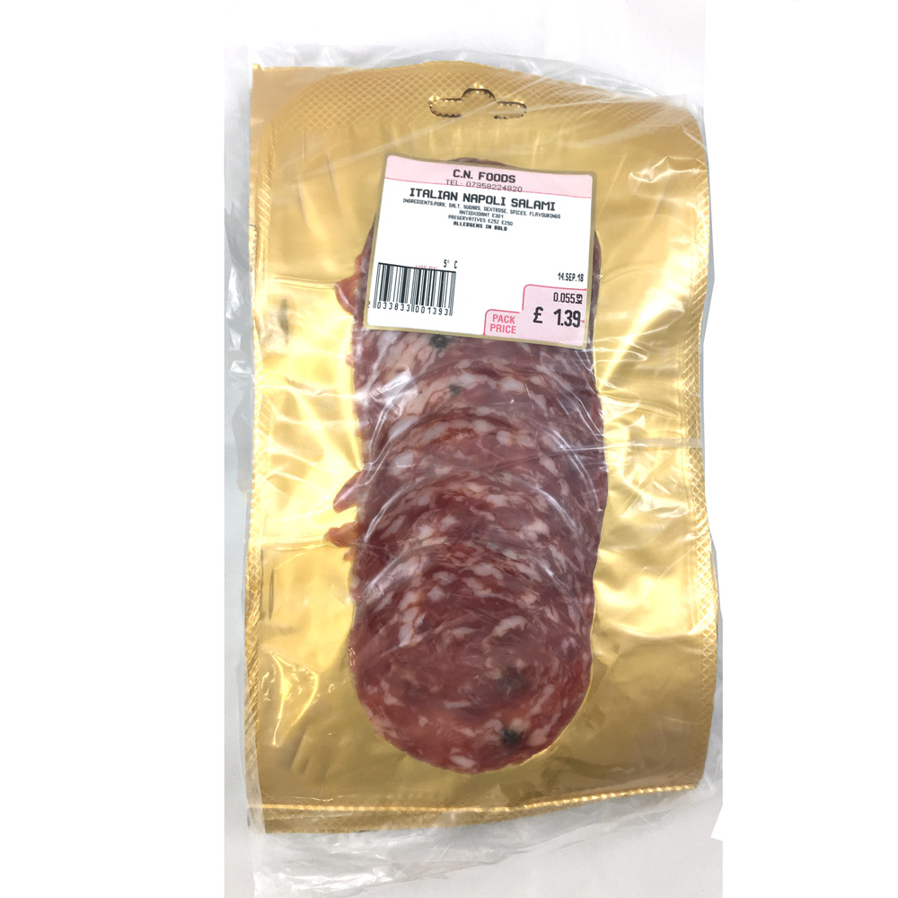 Fulwell Sliced Meats - Salami Italian Napoli £2.29 X 6 X 70g