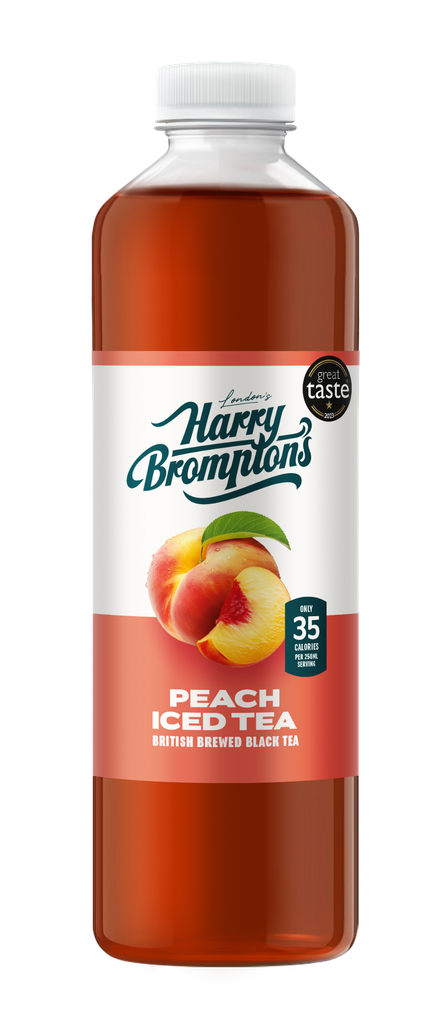 [20% OFF] Harry Bromptons Iced Tea - BOTTLE LARGE Peach X 6 X 1.25L