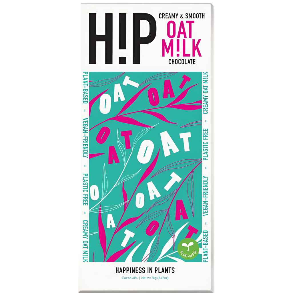 HiP Oat Milk Chocolate - Creamy & Smooth Oat Milk X 12 X 70g