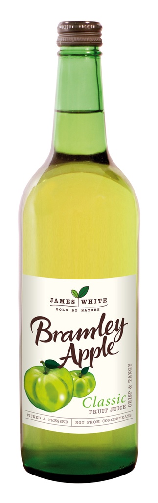 James White Classic Fruit Juice - BOTTLE Bramley Apple X 6 X 75cl