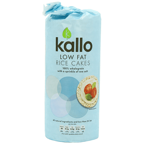 Kallo Rice Cakes - Low Fat X 6 X 130g