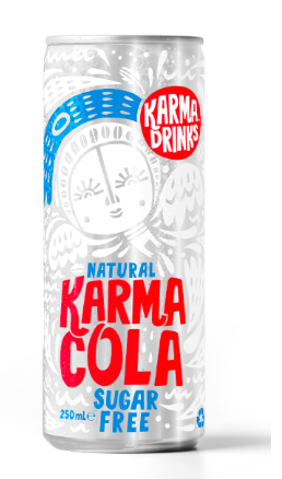 [20% OFF] Karma Drinks - CAN Sugar Free Cola X 24 X 250ml