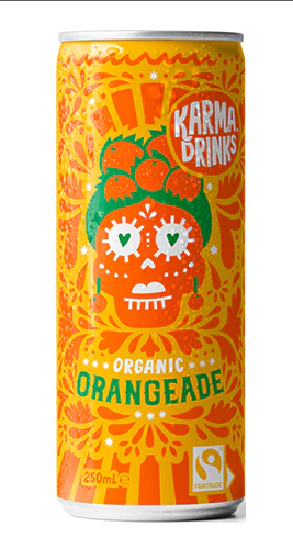 [20% OFF] Karma Drinks - CAN Orangeade X 24 X 250ml