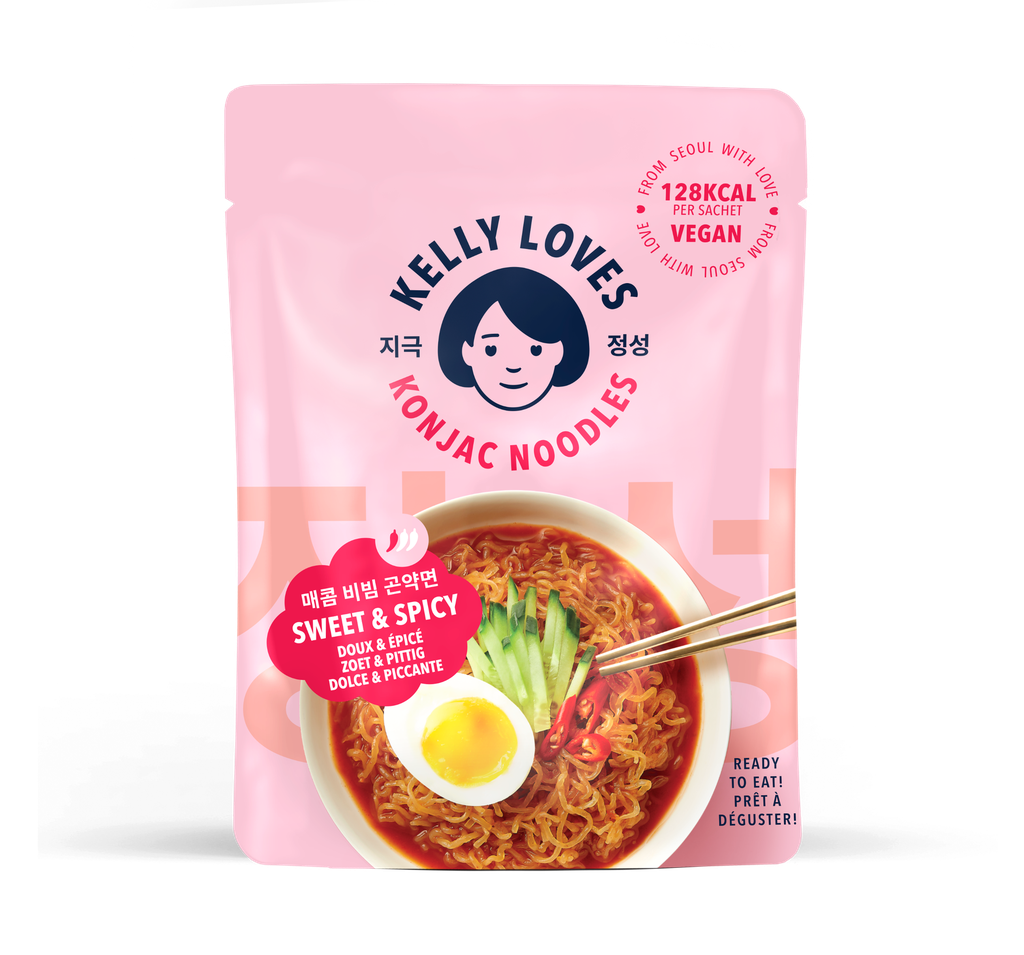 Kelly Loves Ready to Eat Noodles - Konjac Sweet & Spicy X 8 X 225g