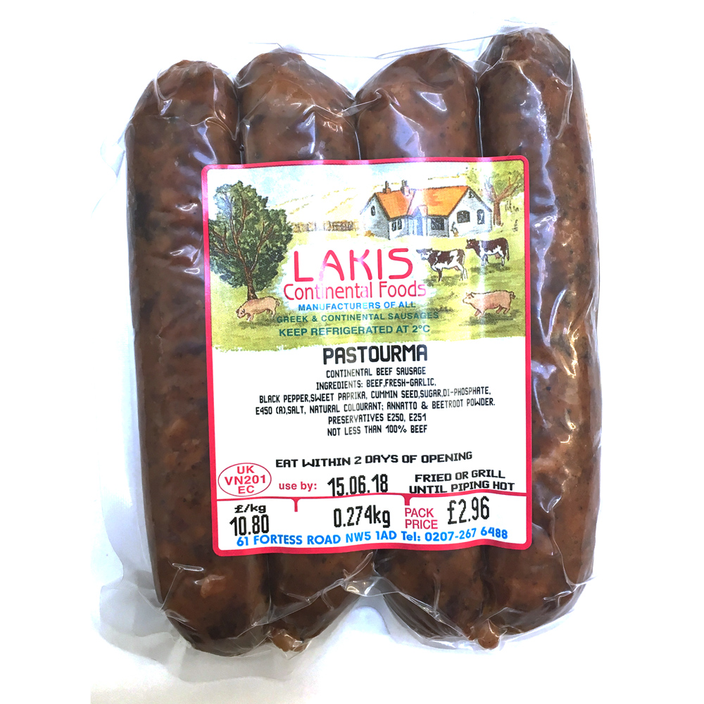 Lakis Continental Meats £/KG - Pastourma