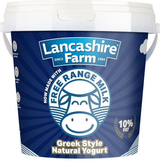Lancashire Farm Natural Yoghurt - LARGE Greek Style 10% Fat 1kg