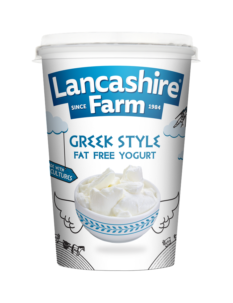 Lancashire Farm Natural Yoghurt - SMALL Greek Style Fat Free 450g