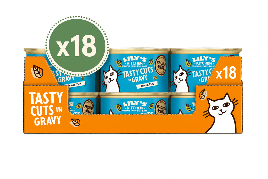[25% OFF] Lilys Kitchen Pet Food - CAT Tasty Cuts in Gravy CATCF85-UK01A X 18 X 85g