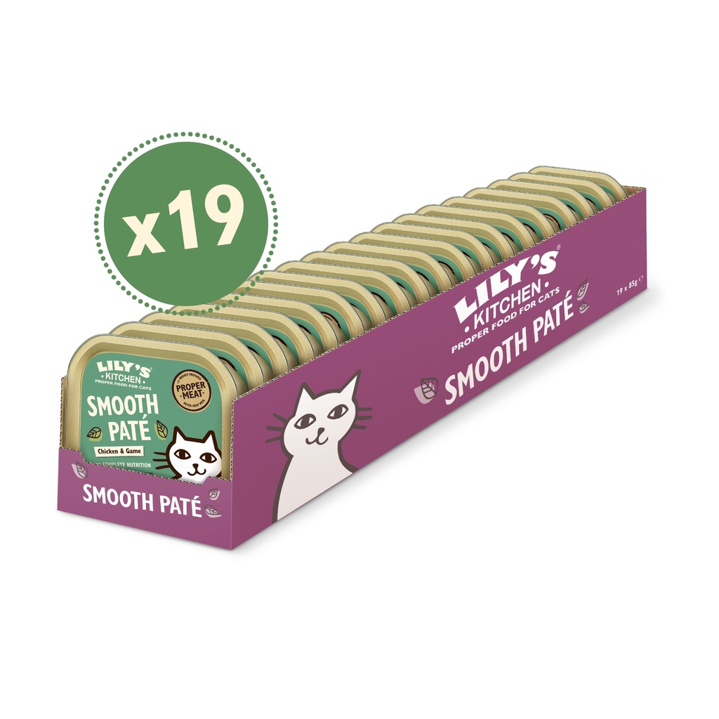 [25% OFF] Lilys Kitchen Pet Food - CAT Chicken Game Pate CCH03 X 19 X 85g