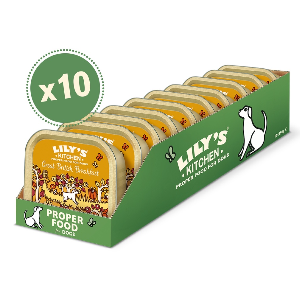 [25% OFF] Lilys Kitchen Pet Food - DOG British Breakfast DBB17 X 10 X 150g