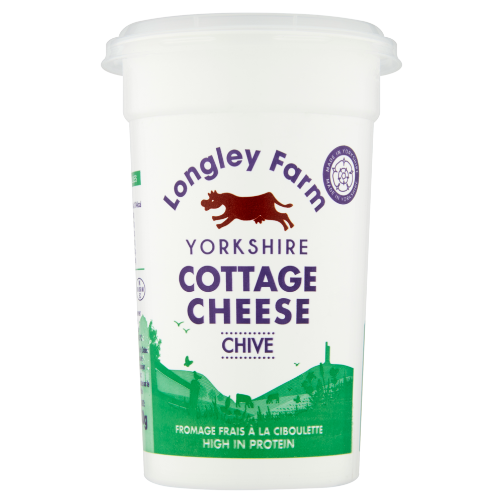 Longley Farm Creams - Cottage Cheese & Chives 250g