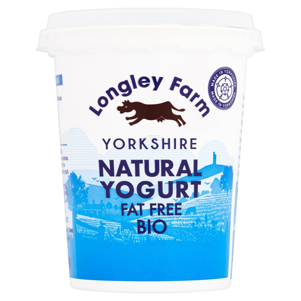 Longley Farm Yoghurt - Natural Fat Free 450g