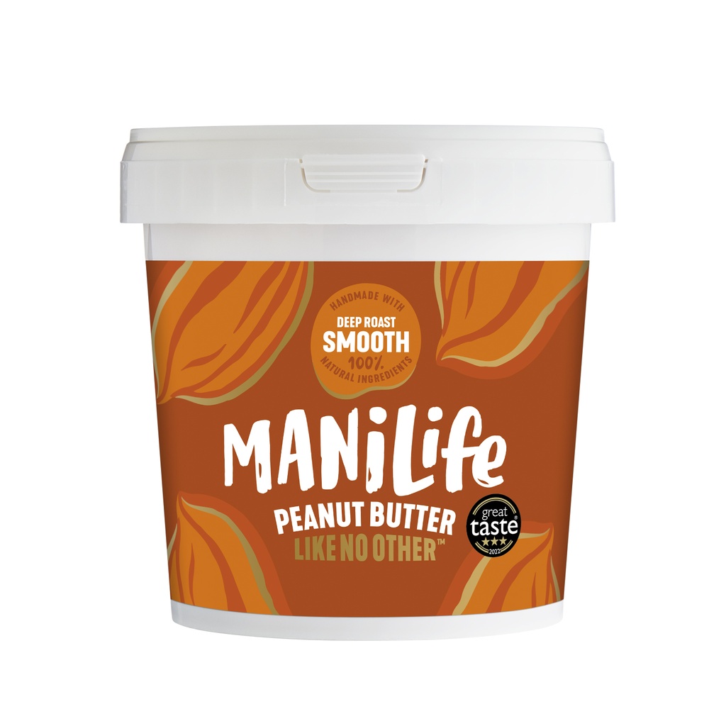 Manilife Peanut Butter - LARGE Deep Roast Smooth X 6 X 900g