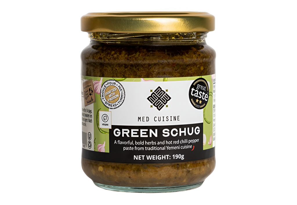 [15% OFF] Med Cuisine Vegan Sauces and Pastes - Green Schug X 12 X 190g