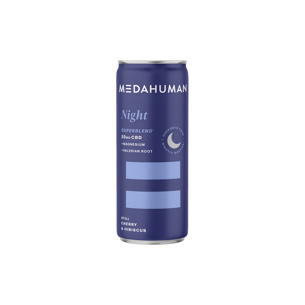 Medahuman Superblends CBD Drinks - Night 20mg X 12 X 250ml