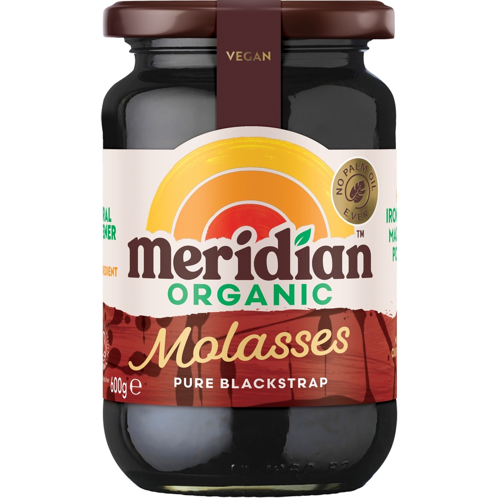 Meridian Organic Molasses - LARGE Pure Blackstrap X 6 X 600g