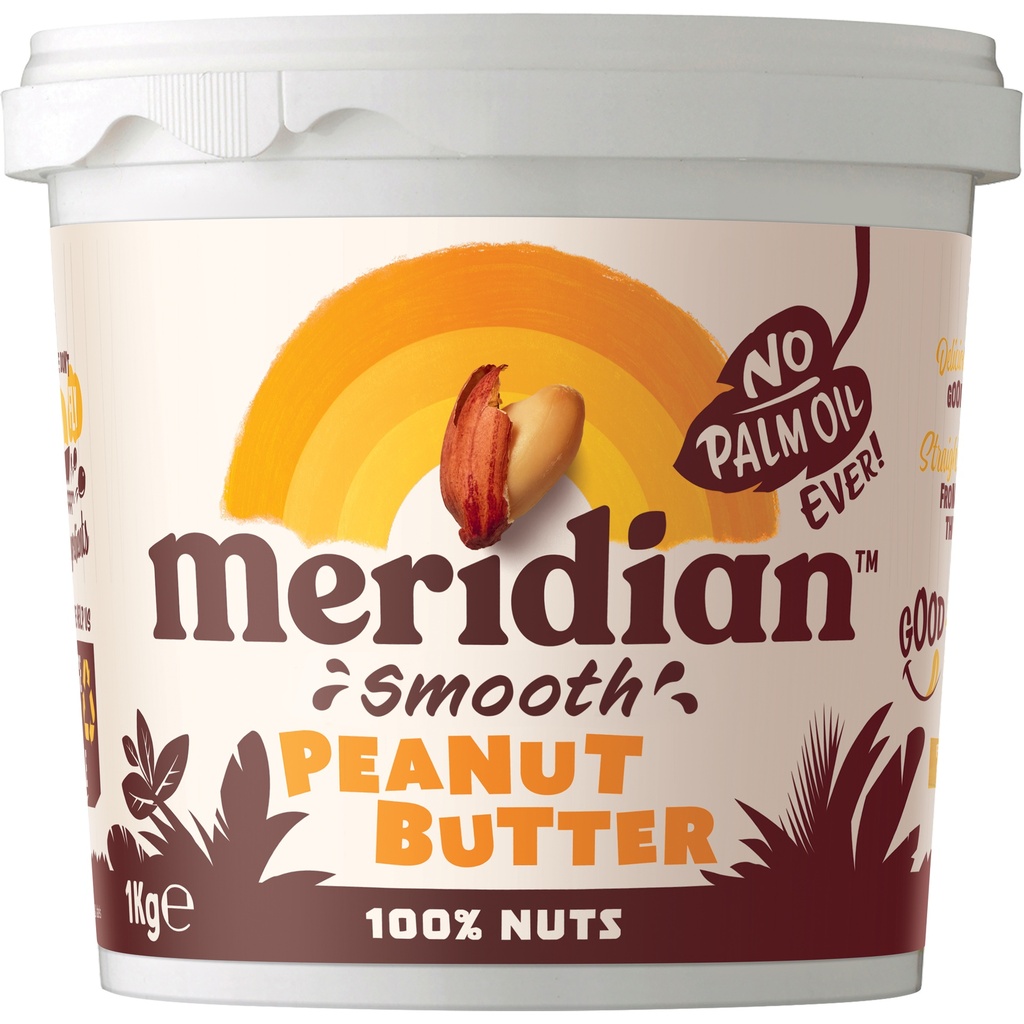 Meridian Peanut Butter - LARGE Smooth 100% X 6 X 1kg