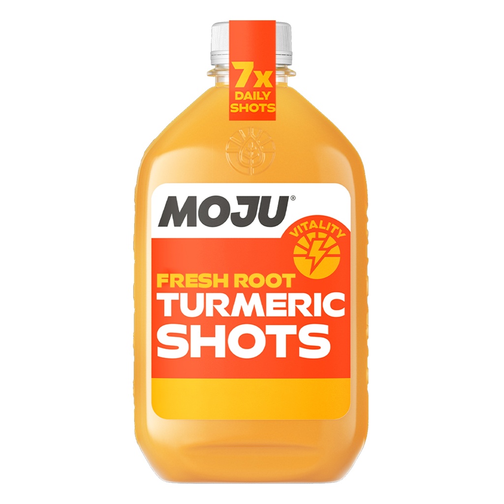 MOJU Health Shots - LARGE Turmeric Vitality Bottle X 8 X 420ml