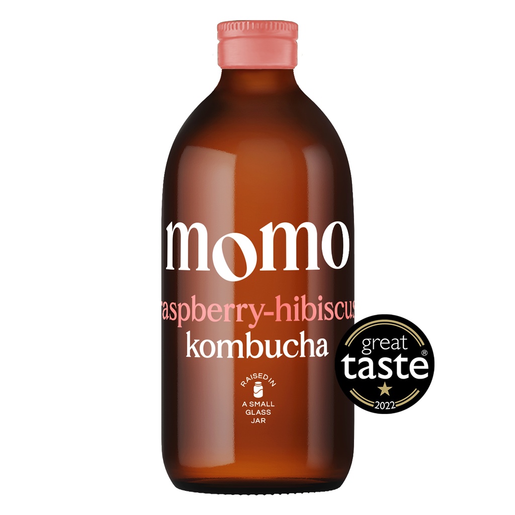 MOMO Organic Kombucha - Raspberry & Hibiscus X 12 X 330ml