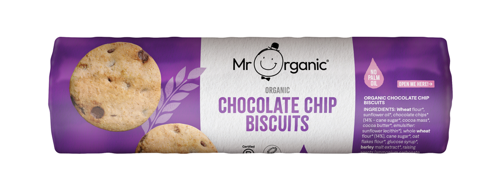 Mr Organic Biscuits - Chocolate Chip Digestive 250g