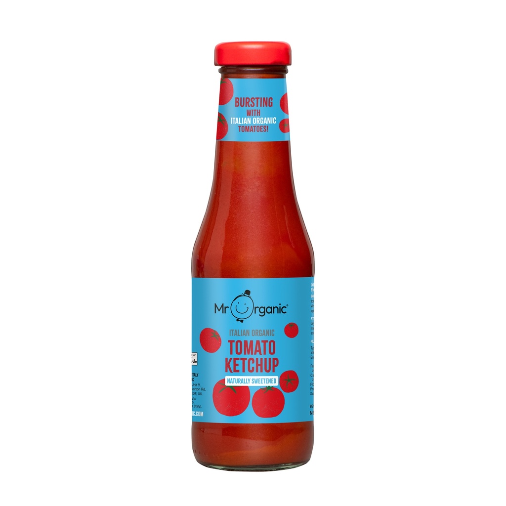 Mr Organic Italian Ketchup - No Added Sugar Naturally Sweetened X 6 X 480g