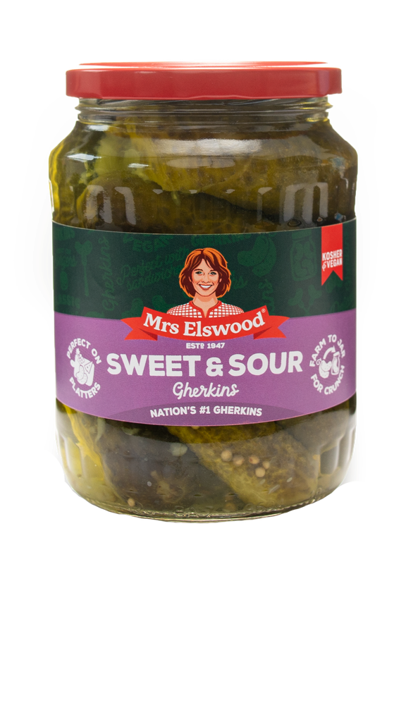 Mrs Elswood Gherkins - Sweet and Sour X 6 X 670g