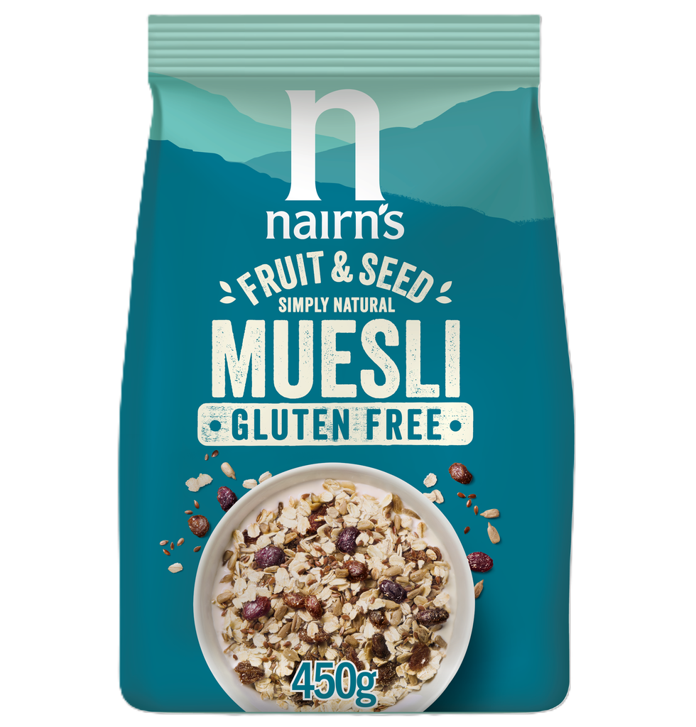 Nairns Gluten Free Muesli - Fruit and Seed N9529 X 5 X 450g