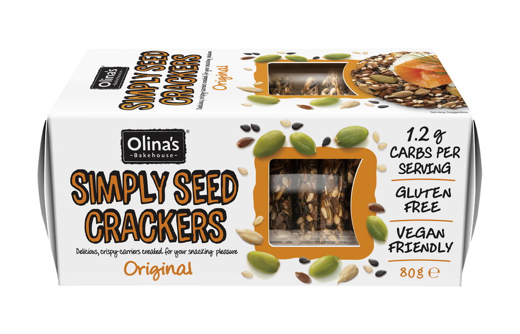 Olinas Bakehouse Seeded Crackers - Natural X 12 X 80g