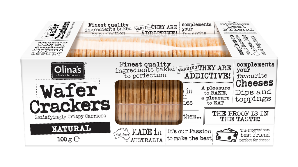 Olinas Bakehouse Wafer Crackers - Natural X 12 X 100g