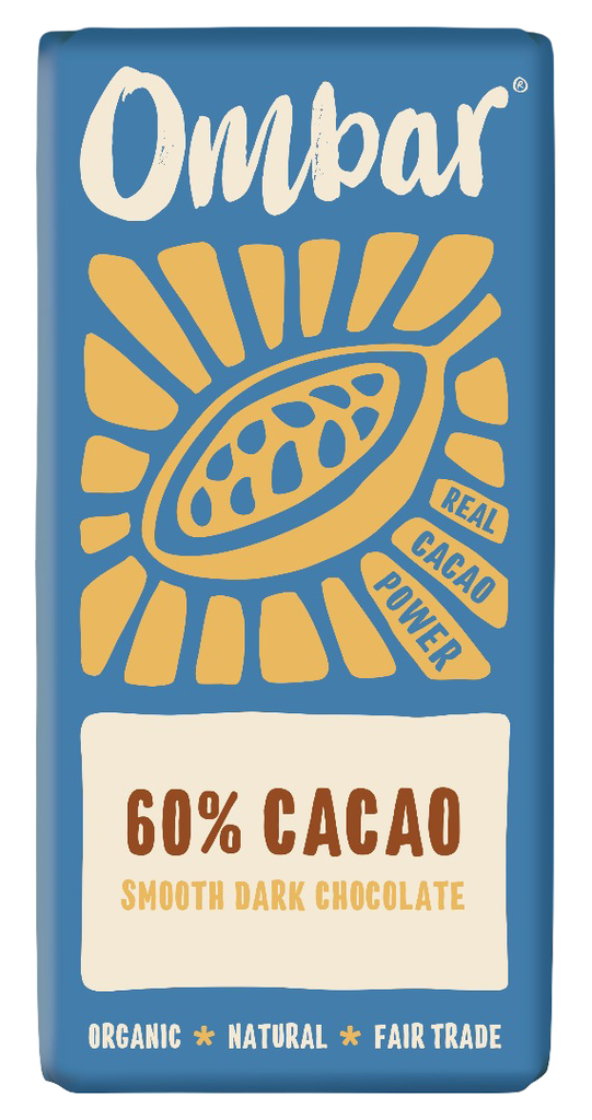 Ombar Organic Vegan Dark Chocolate - SMALL DARK 60% Smooth X 10 X 35g