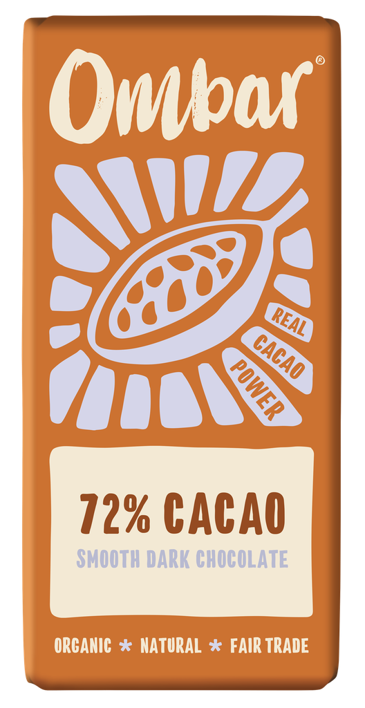 Ombar Organic Vegan Chocolate - MEDIUM 72% Cacao X 10 X 70g