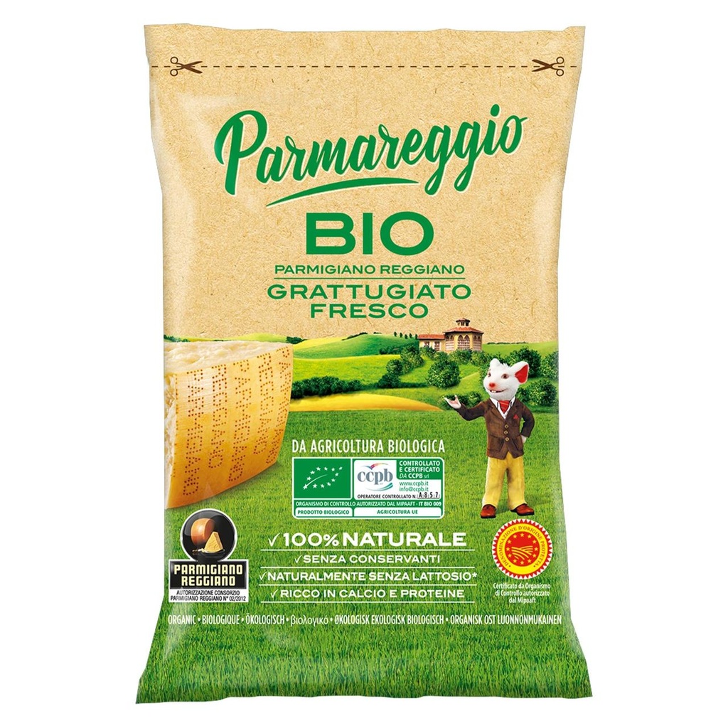 Parmareggio Cheese - Parmigiano Reggiano Organic Fresh Grated 50g