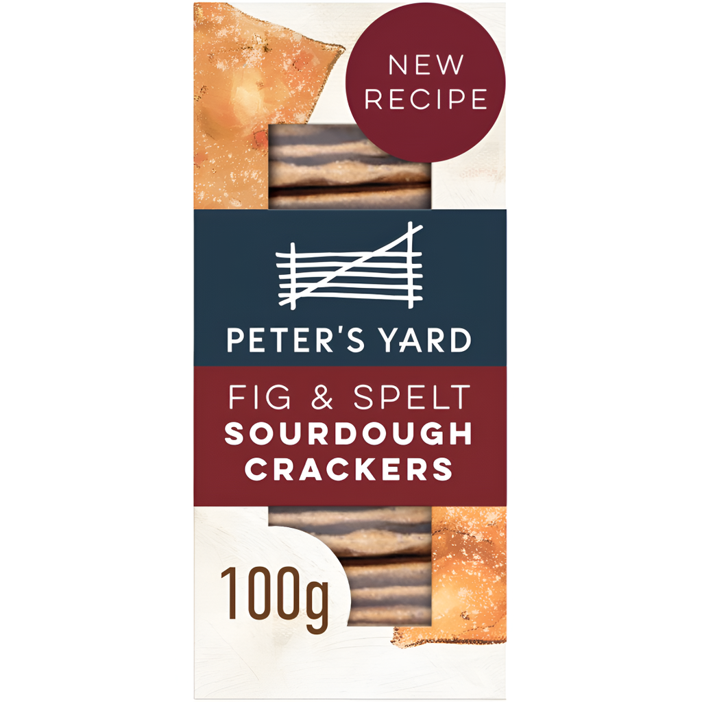 Peters Yard Sourdough Cracker - Fig and Spelt X 8 X 100g