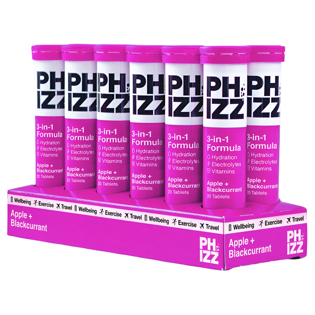 Phizz 3 in 1 Vitamin Tablets - Apple Blackcurrant X 12 X (20 X 4.5g)